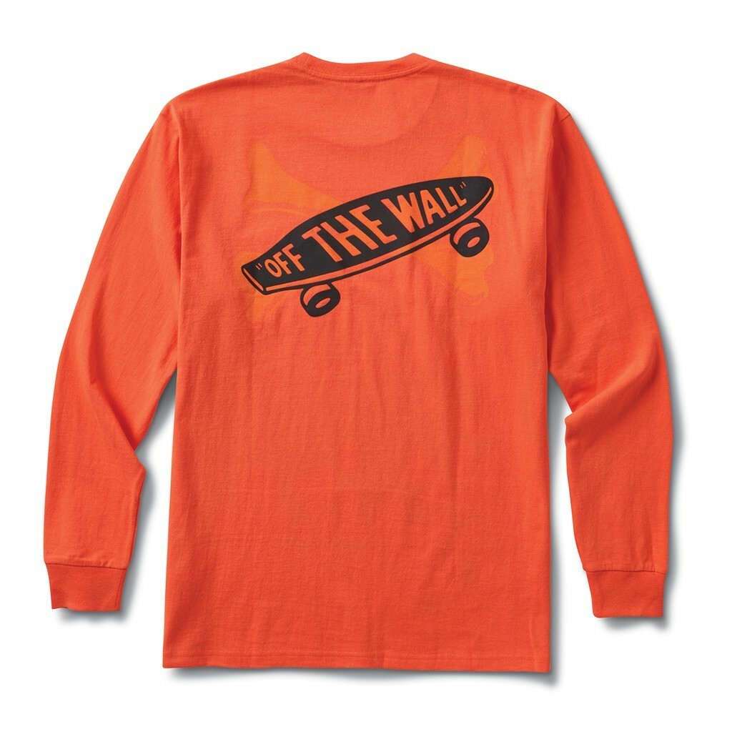 Wtaps x Vans LS Cross Bone Tee 骨頭長T 橘色