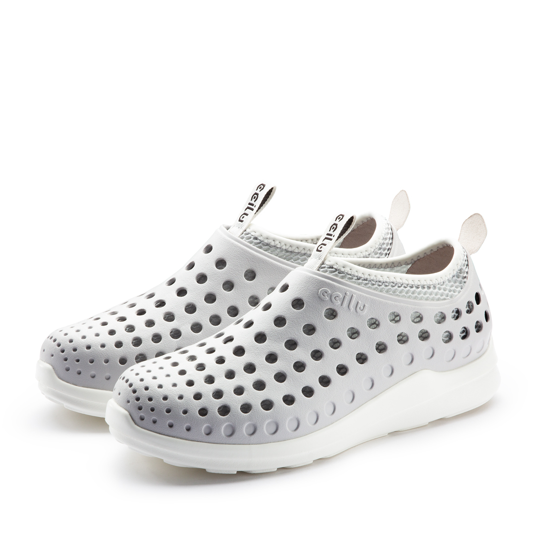 GreenPlax Fish 寶特魚三棲鞋 - 淺灰色【男款】