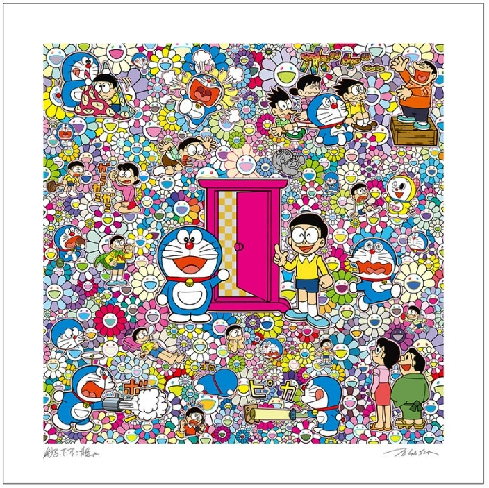 抽選販売が決定！村上隆の版画《どこでもドア コレからの人生