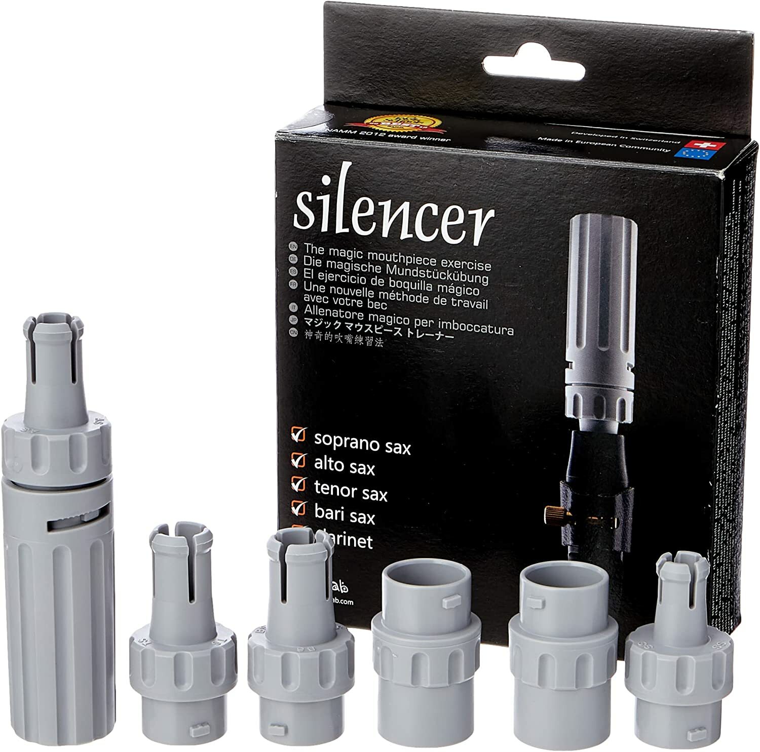 610351 瑞士 Jazzlab Silencer MK2 吹嘴練習器 薩克斯風 黑管消音器 吹嘴練習