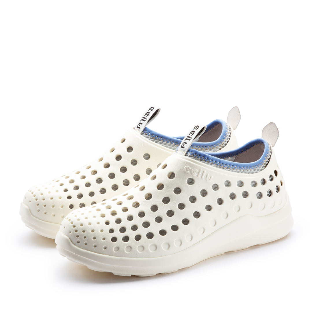 GreenPlax Fish 寶特魚三棲鞋 - 奶油白【男款】