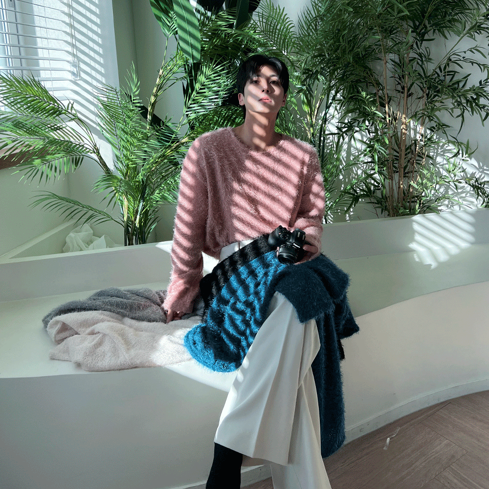 Paul馬海毛直筒長袖T恤