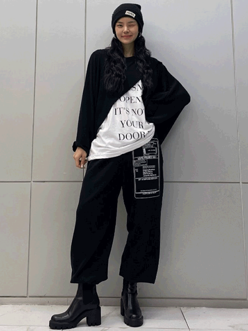 設計款假兩件式上衣 [ 2色 / Free ]