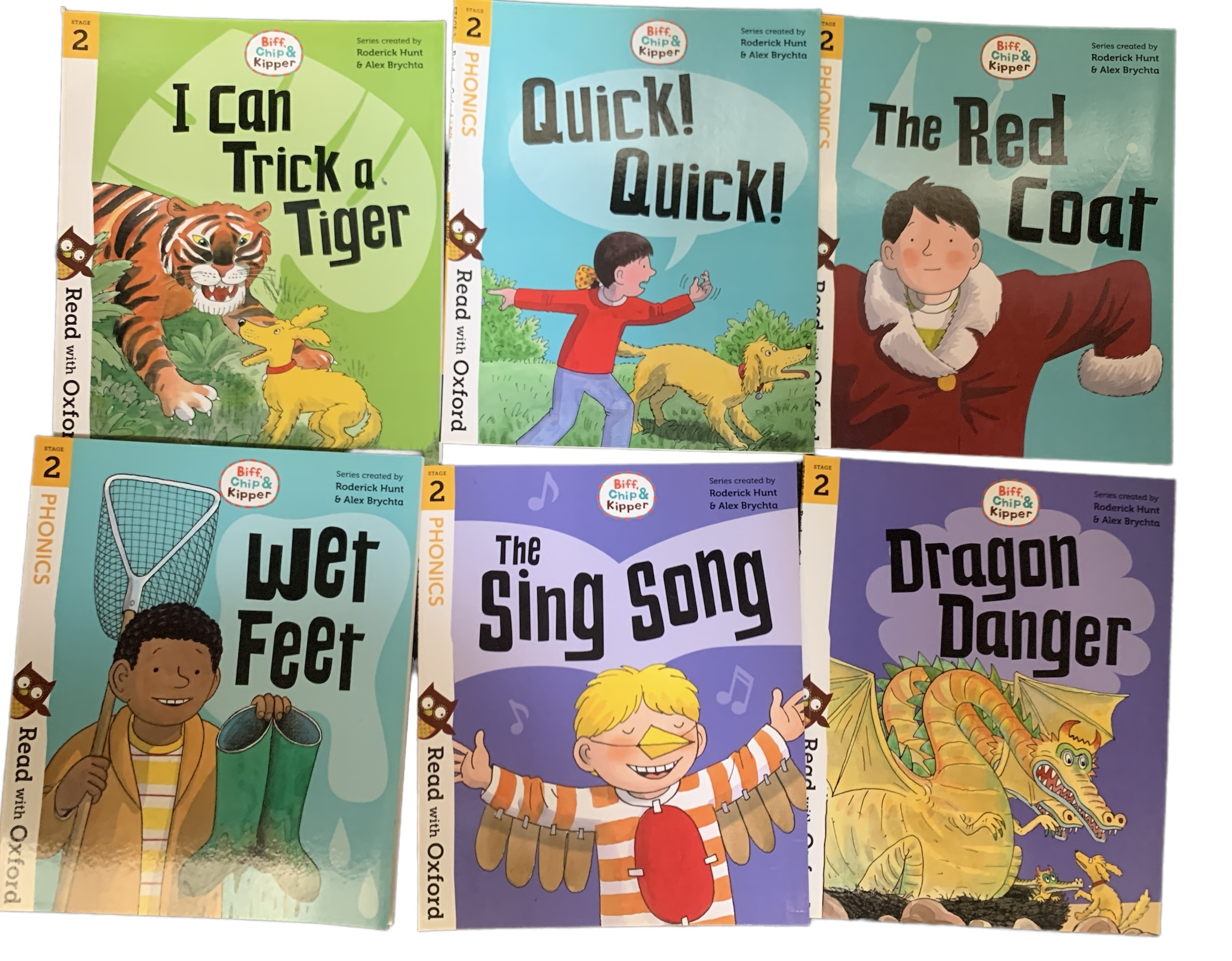 Read with Oxford: Stage 2 Phonics 6 books ( Paperback)