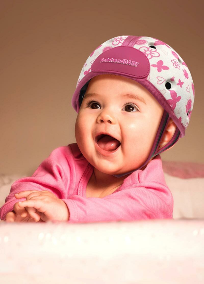 SafeheadBABY 學步防撞安全帽-粉愛蝴蝶