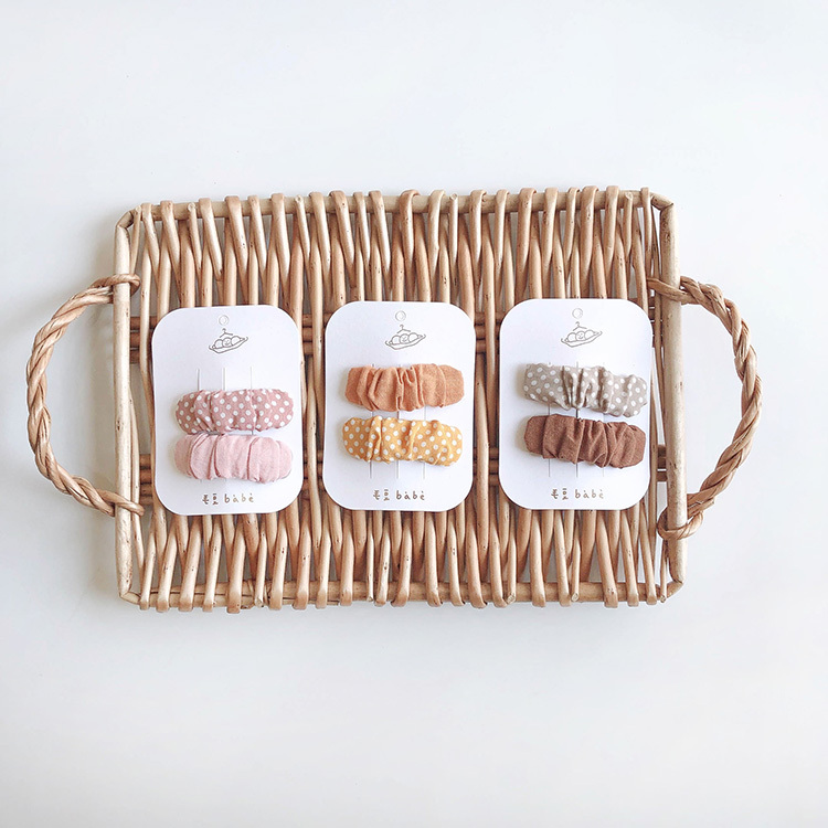 點點皺皺布髮夾組