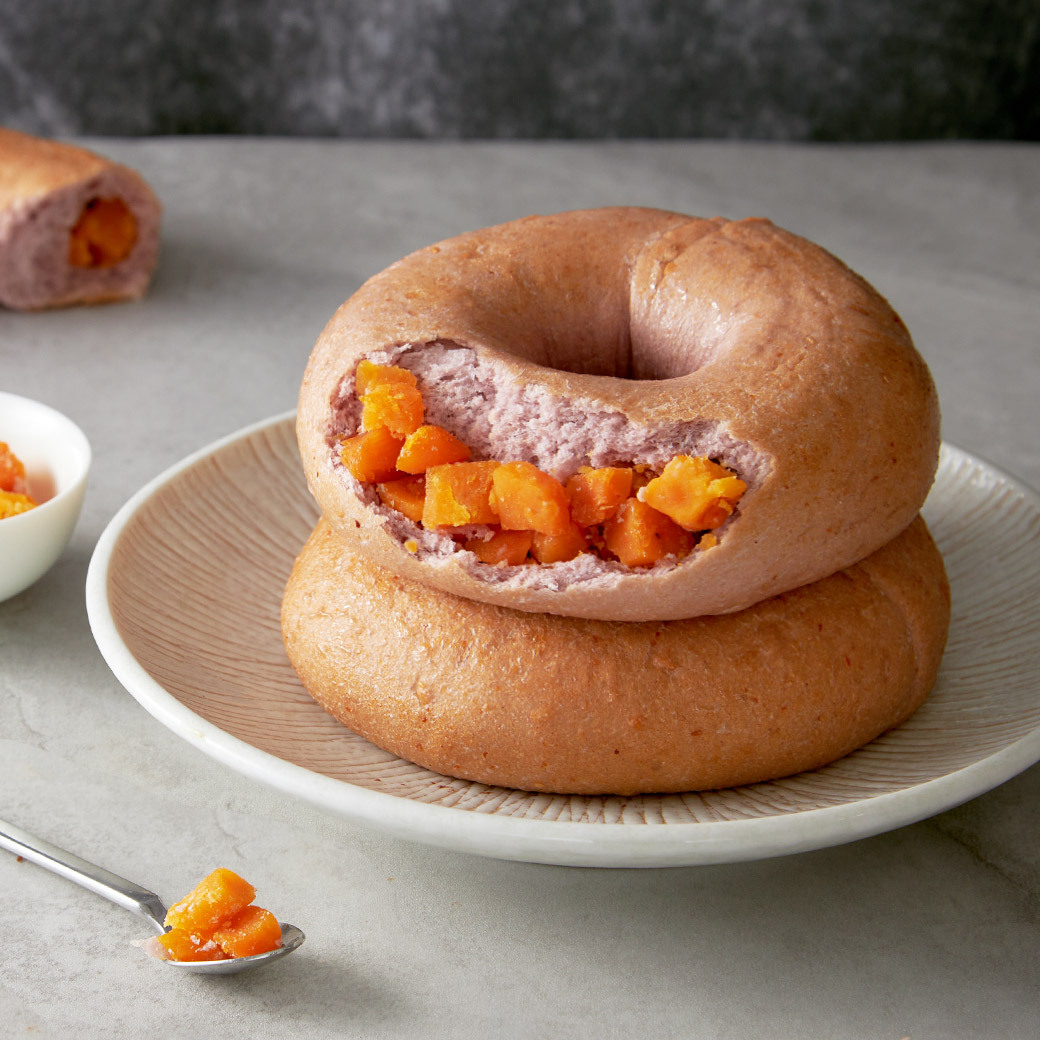 紫心地瓜減醣貝果3入