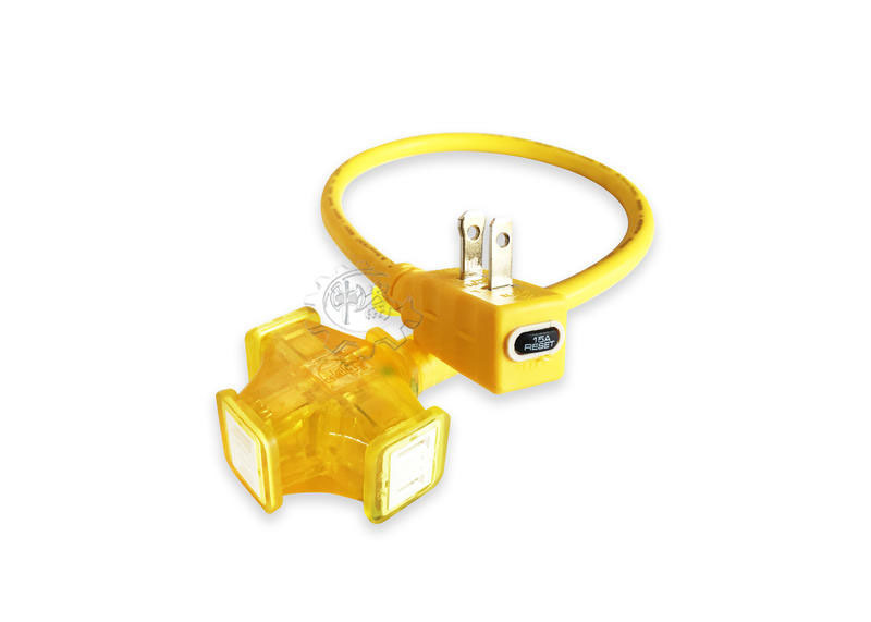 ＊中崙五金【附發票】電精靈 3.5mm*2c*2尺 F3502 新安規 過載在插頭 大電流延長線 台灣製