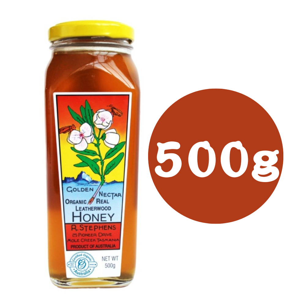 Golden Nectar - 百年蜂場塔斯曼尼亞有機革木蜂蜜500g玻璃樽款/400g方便擠壓膠瓶裝