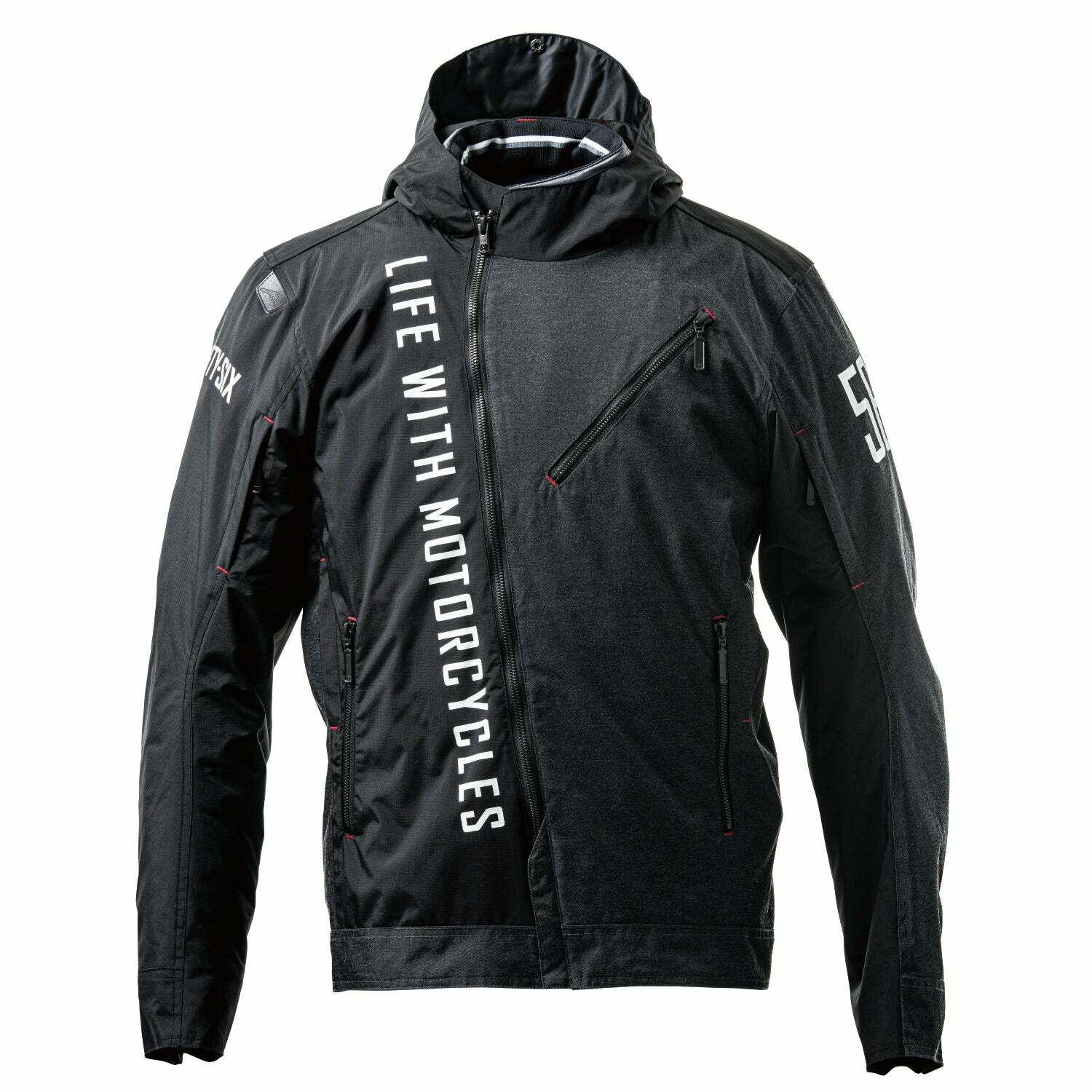 56DESIGN x KUSHITANI SLASH，兩件式設計，輕量羽絨內裡，四件式護具