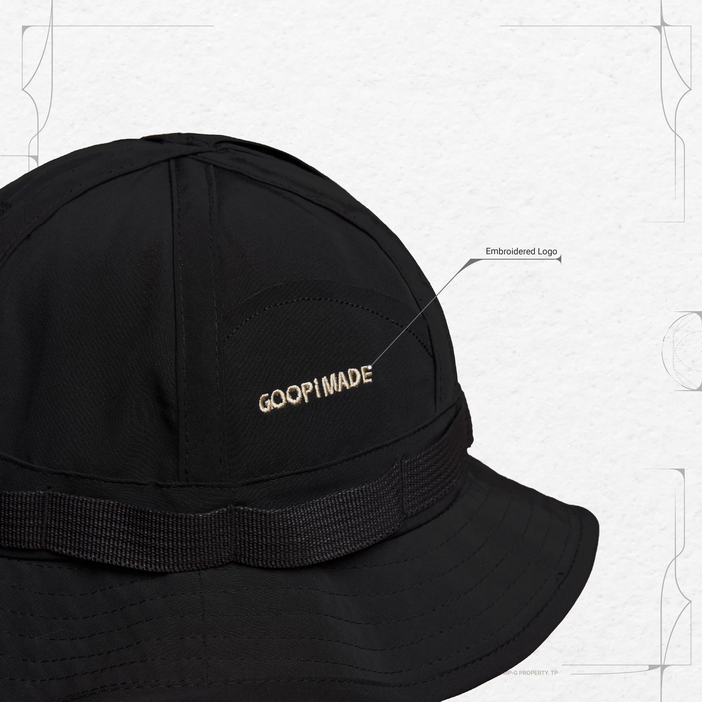 GOOPiMADE] UE-01 - “Combinatorics” Bucket Hat