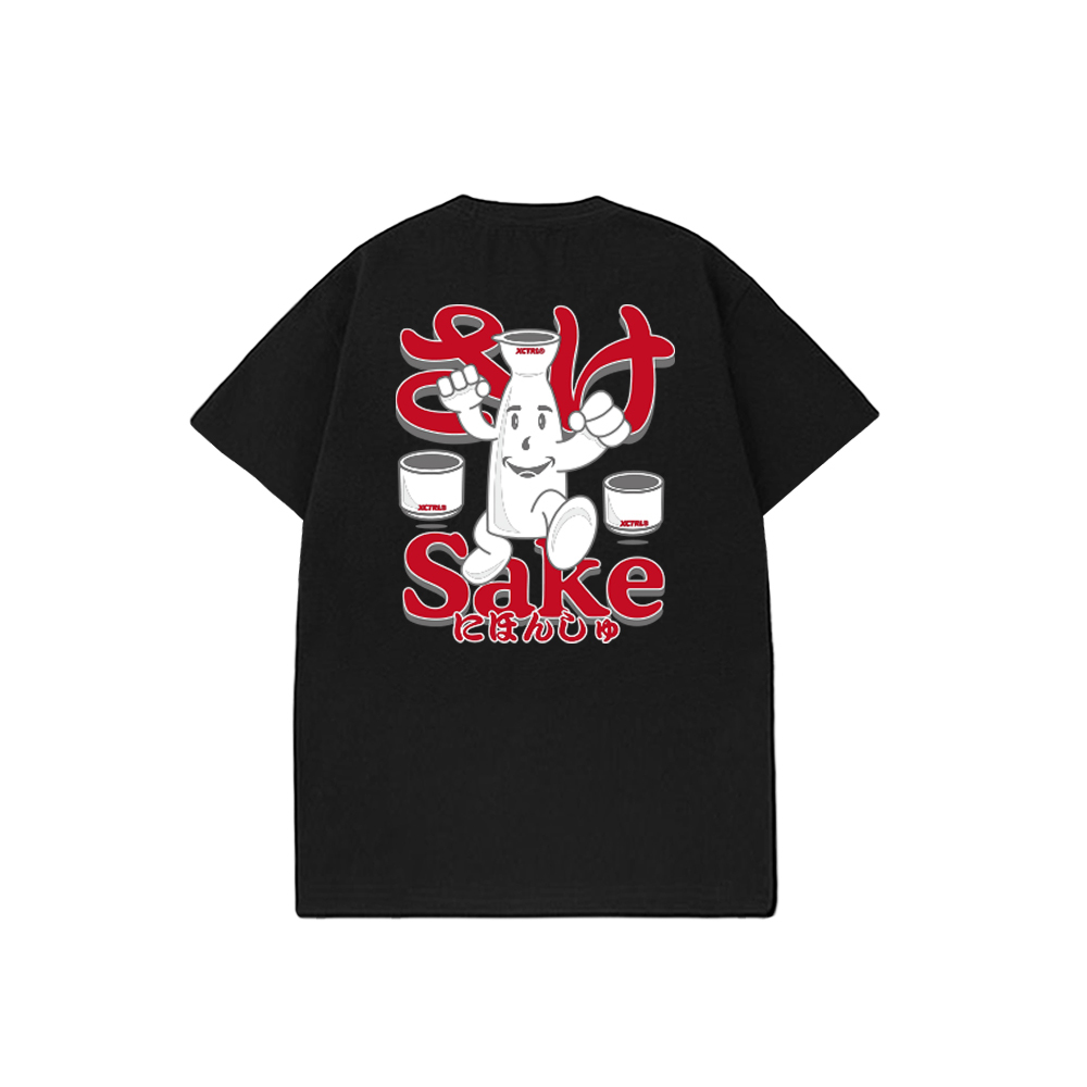 XCTRL 清酒桑短T-黑