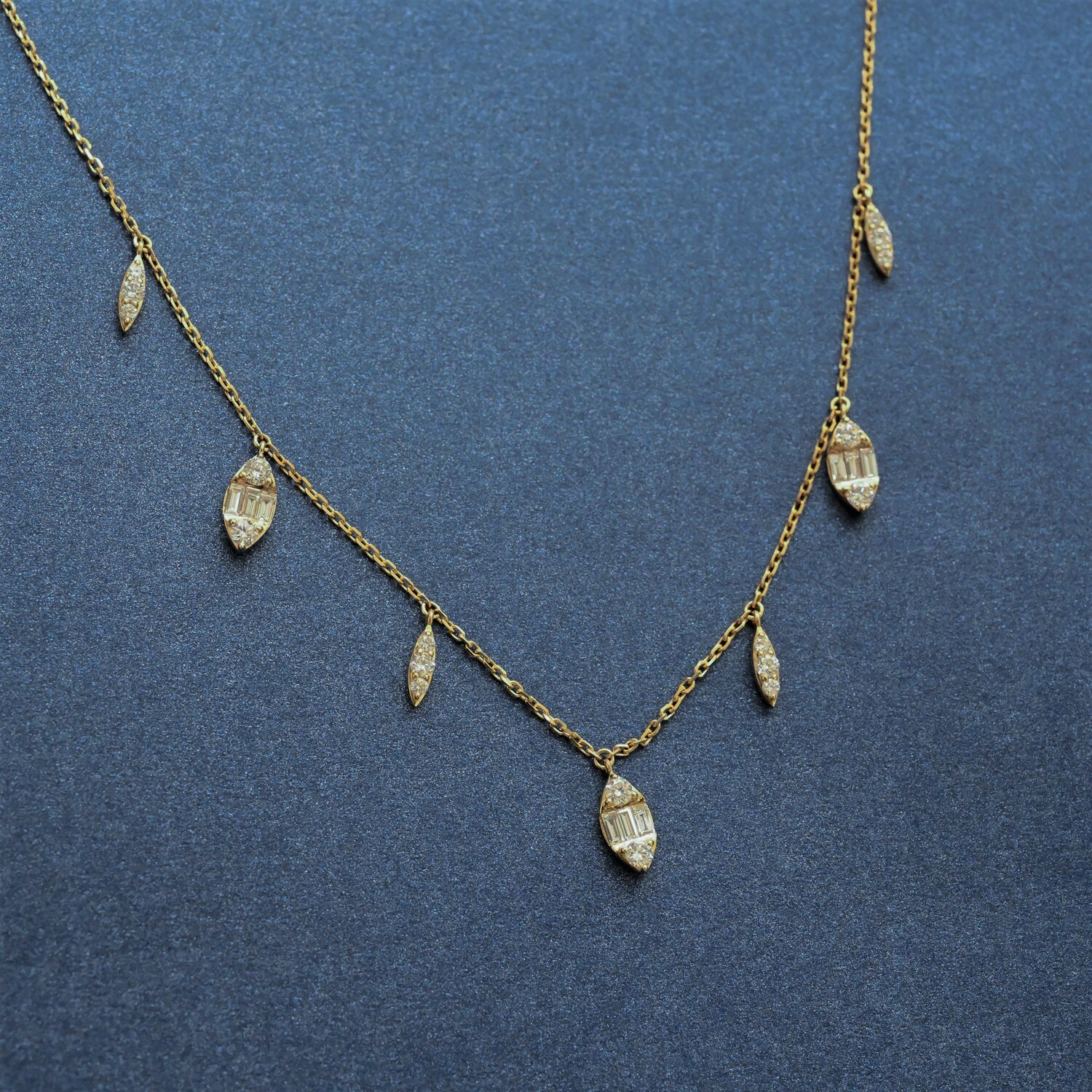 18K Griega Diamond Necklace