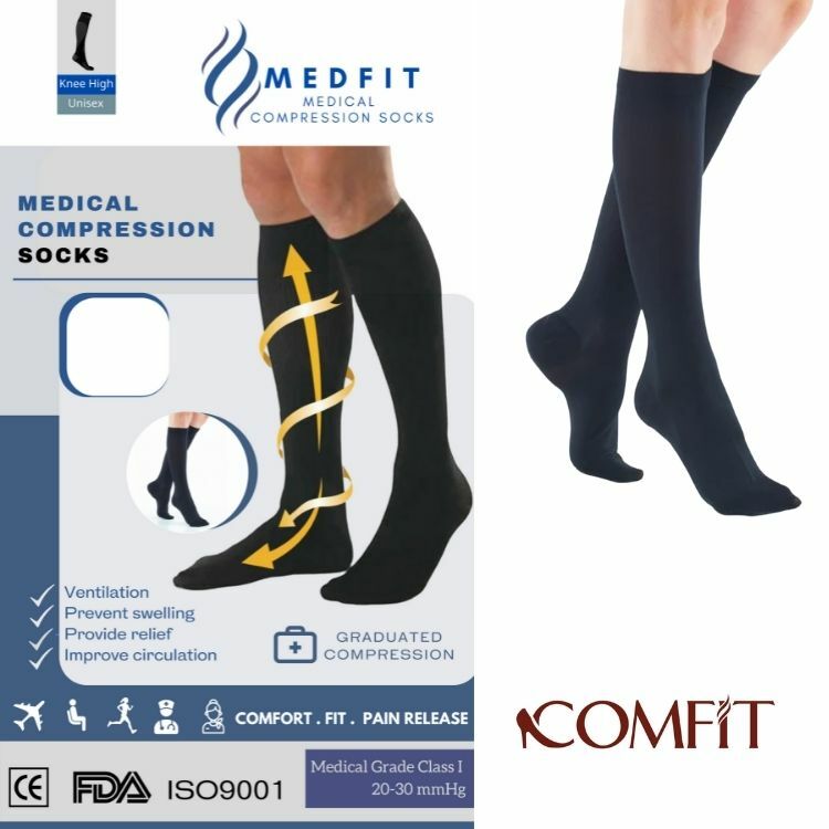 MEDFIT CLASS 1 醫療壓力襪小腿款 (男女通用) 20-30mmHg