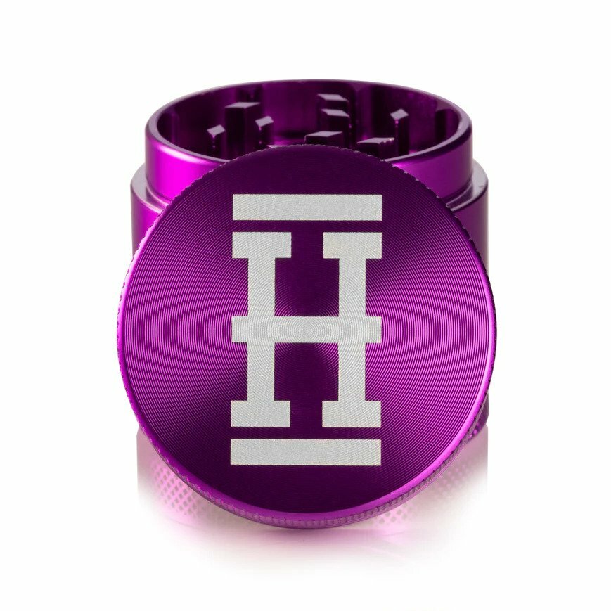 ANODIZED ALUMINUM HERB GRINDER - 4 PIECE 1.5" BY HEMPER