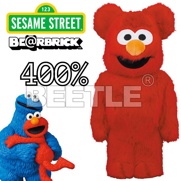 BEETLE BE@RBRICK ELMO COSTUME VER. 2.0 芝麻街艾蒙毛絨