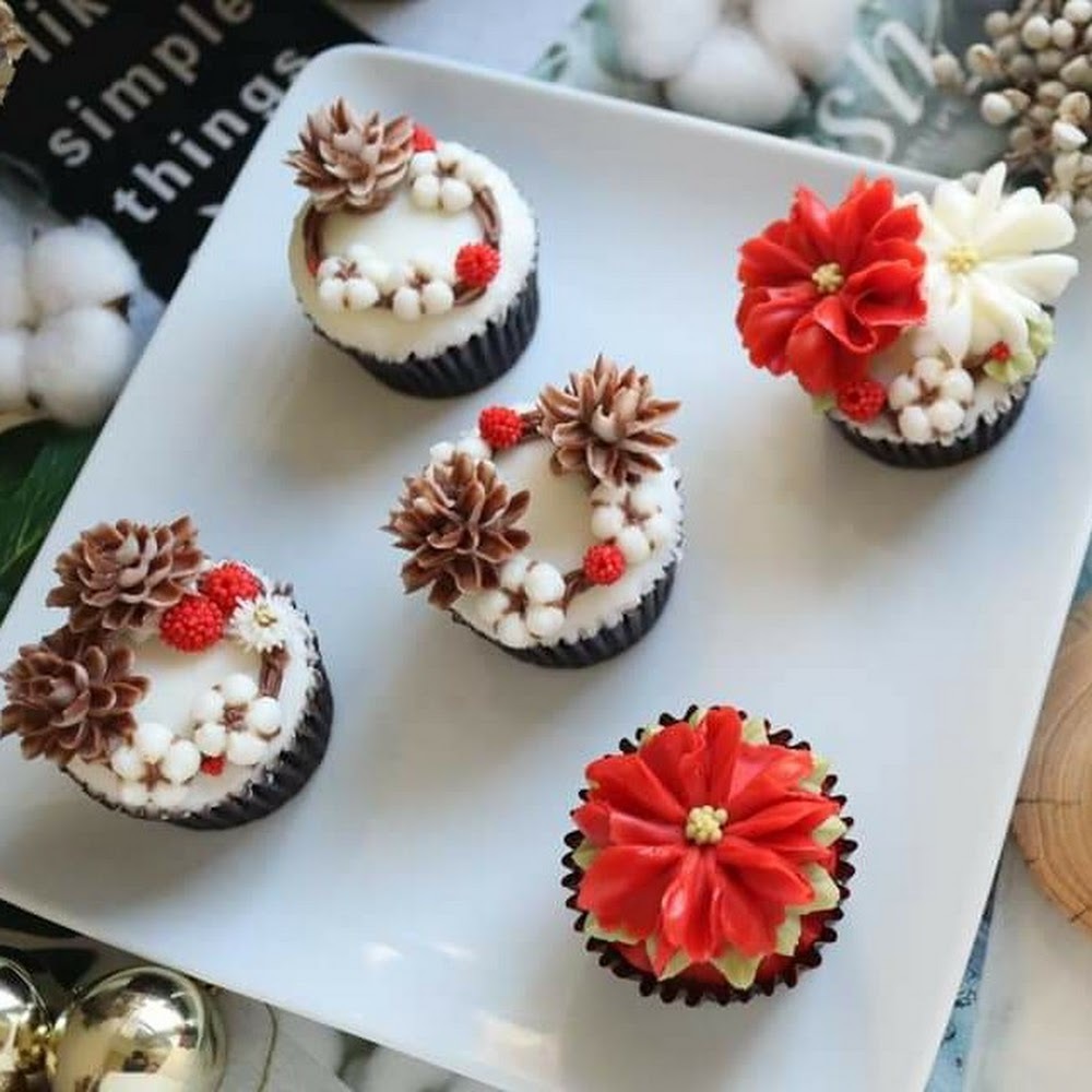 聖誕唧花cupcake 班