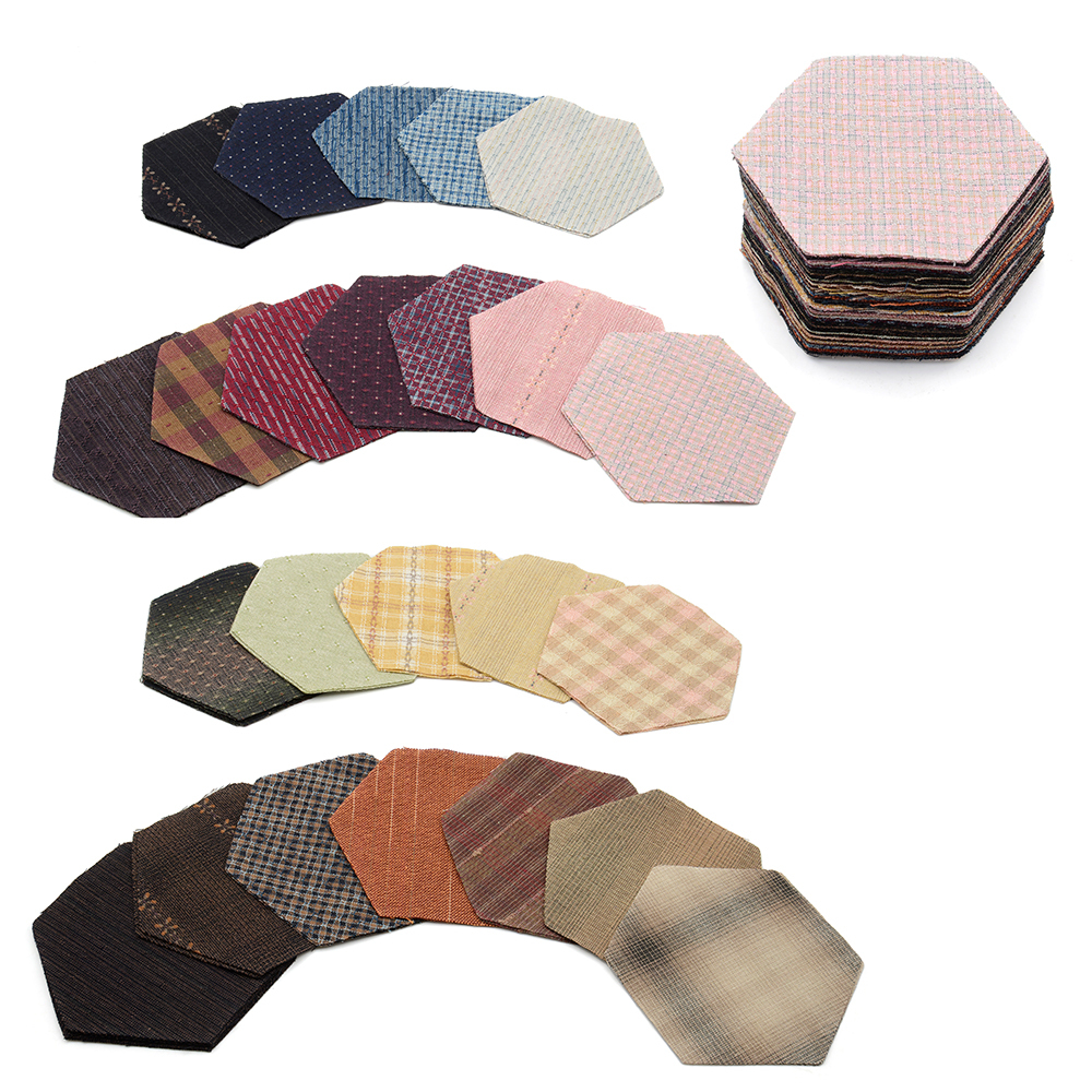 六角形先染布片(有大 / 中 / 小)可選購