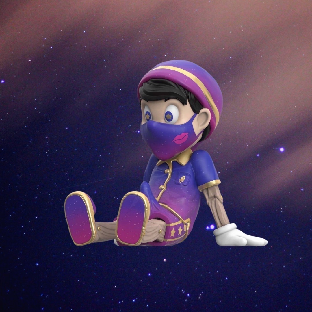 Mighty Jaxx A WOOD AWAKENING CHILL- OUT 銀河 星空 勃起小木偶 公仔