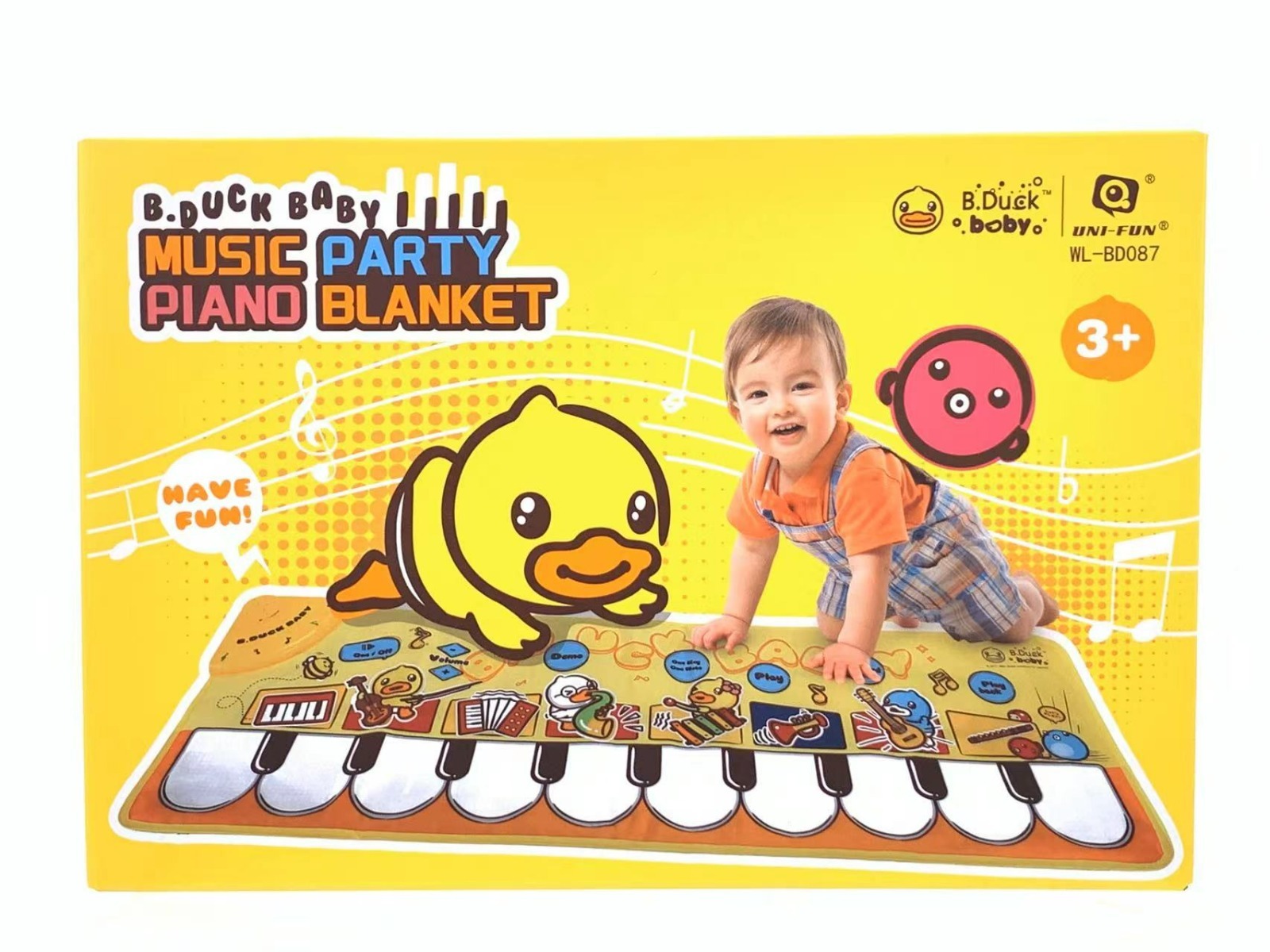 B. Duck 音樂鋼琴毯