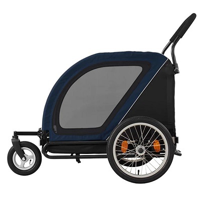 日本AirBuggy Nest 大型犬 高級寵物手推車 45kg - 深藍