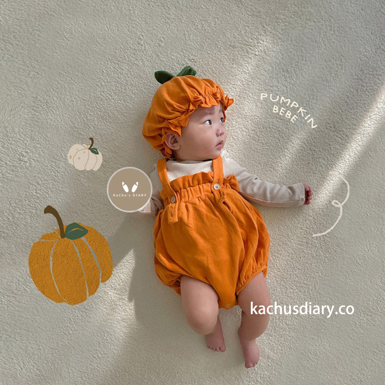 halloween baby pumpkin bodysuit