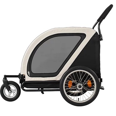 日本AirBuggy Nest Bike 大型犬 高級寵物手推車 45kg -乳白色