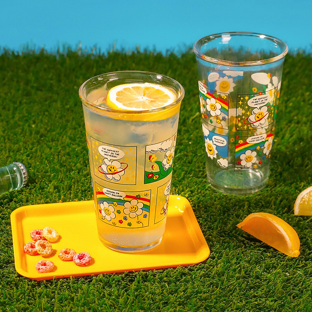 WIGGLE WIGGLE X Glasslock GLASS CUP 500ml