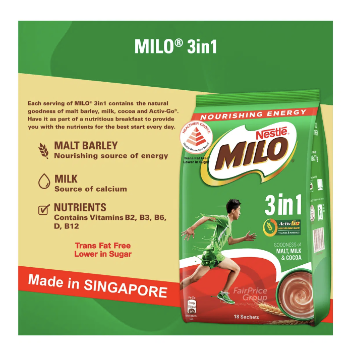 Milo 即溶朱古力麥芽 18包