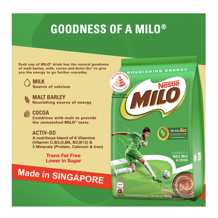 Milo 即溶朱古力麥芽 900g