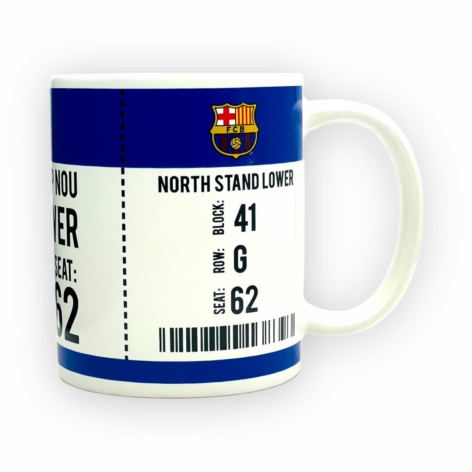 巴塞隆拿門票圖案水杯