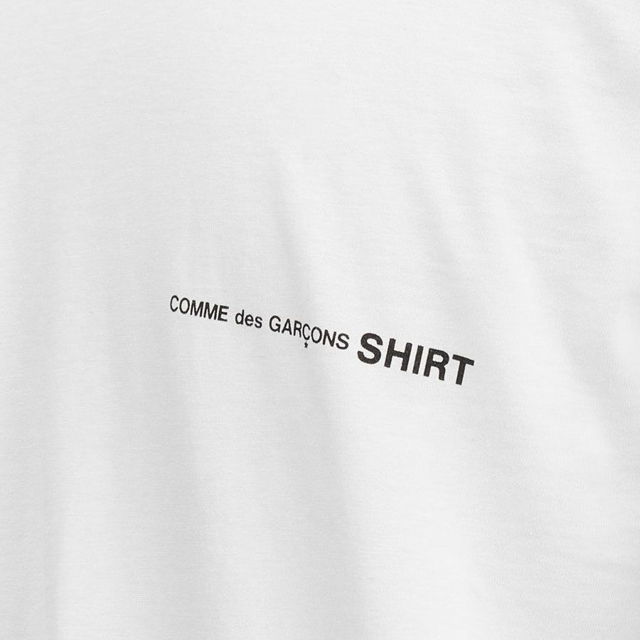 CDG 川久保玲 字體短T 黑 白