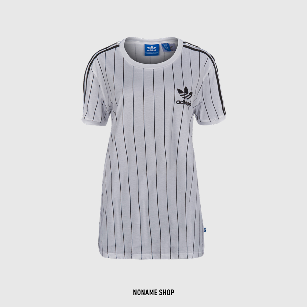 💥出清特價💥 ADIDAS 三葉草 三線 條紋 短T (女款)