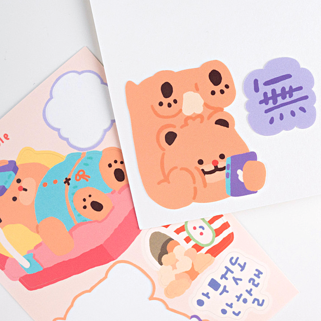 Khakiz Removable Sticker－2022 Aug Series (Korean Stationery Brand)
