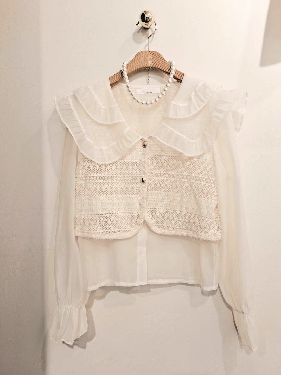 SEPT2350特色假兩件上衣