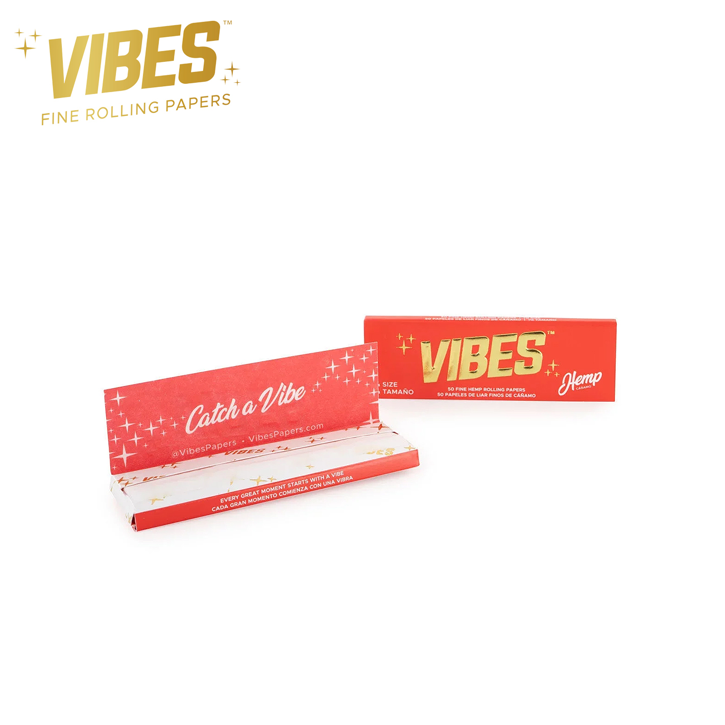 🇺🇸 Vibes - Red Hemp Rolling Papers 超薄捲煙紙（50pc）