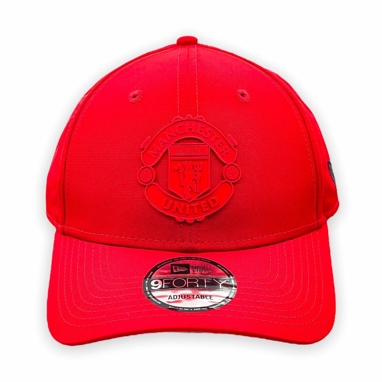 曼聯全紅色紅會徽9FORTY系列帽