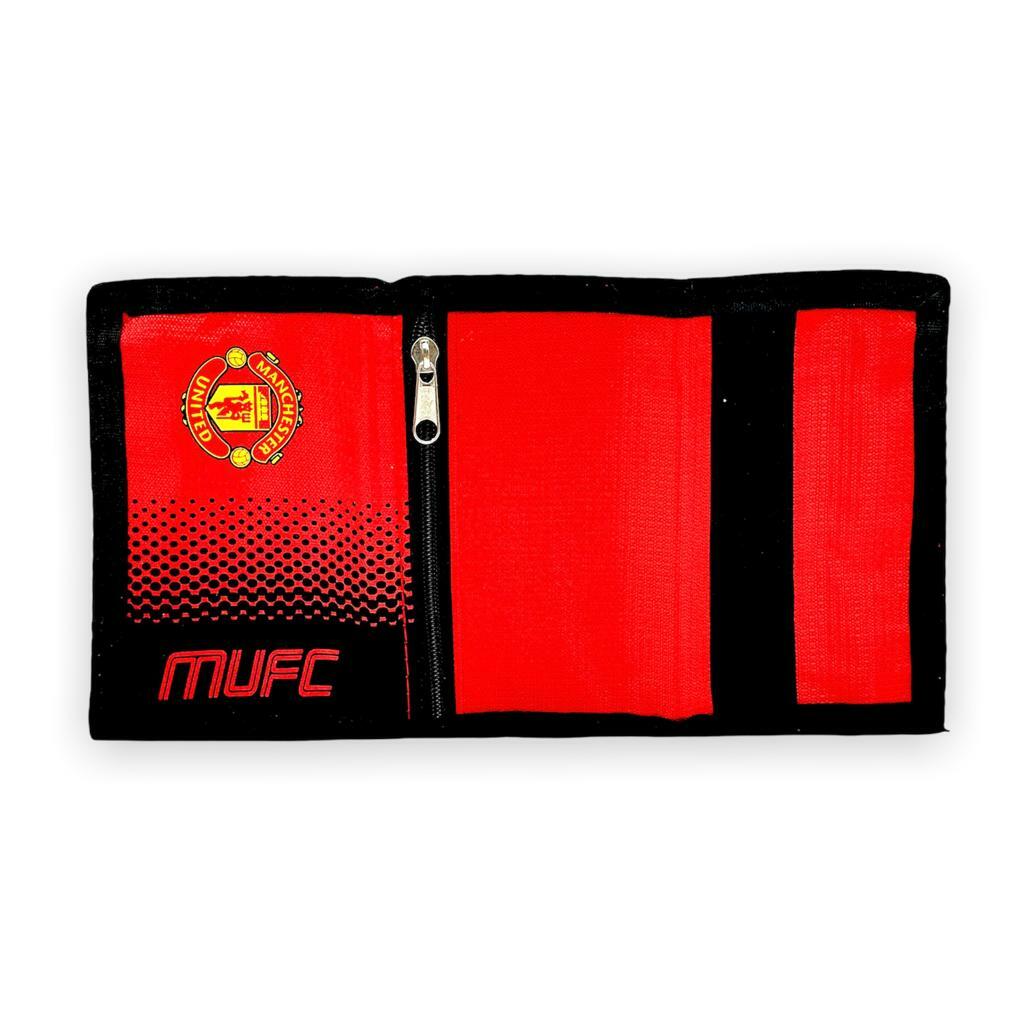 曼聯紅黑色波點銀包