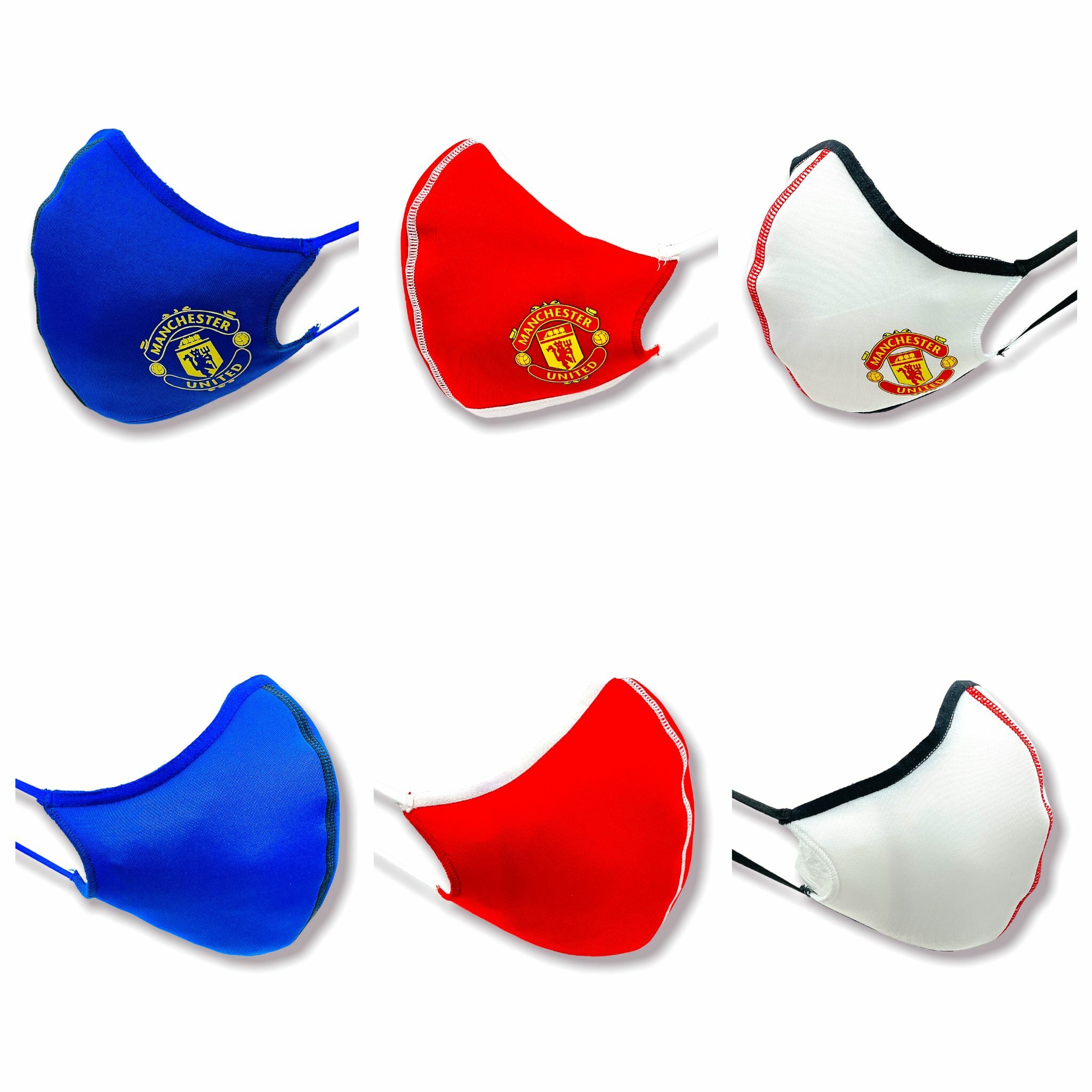 曼聯官方三色會徽口罩套裝(一套三個)