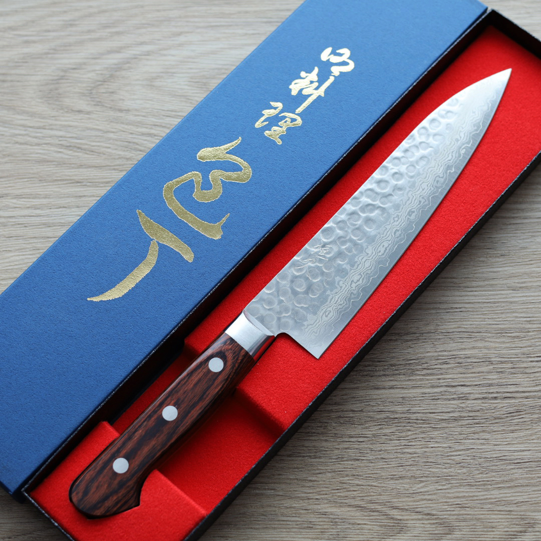 恆久 牛刀 180mm VG10鋼 墨流鎚目 洋柄