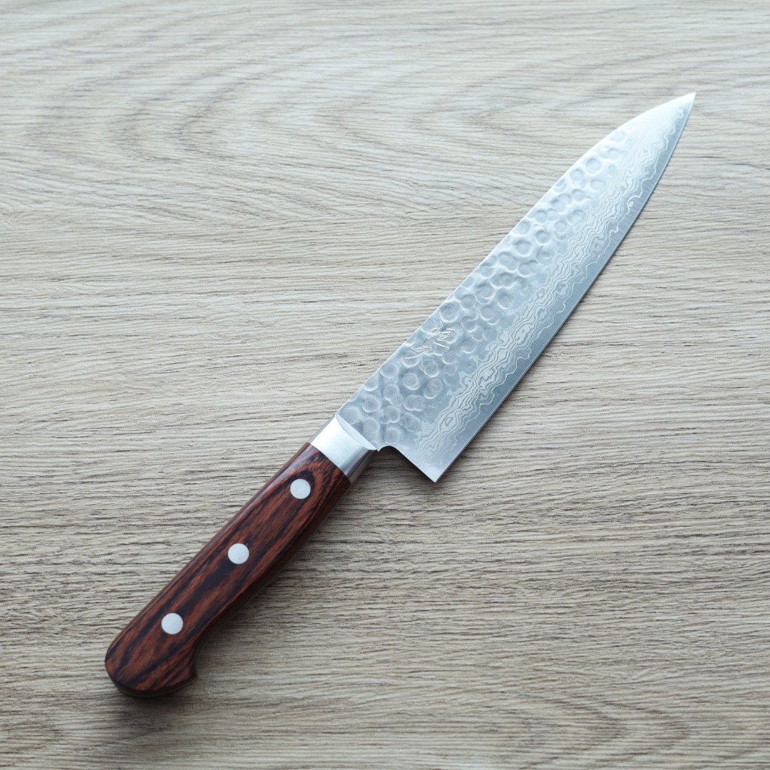 恆久 牛刀 180mm VG10鋼 墨流鎚目 洋柄