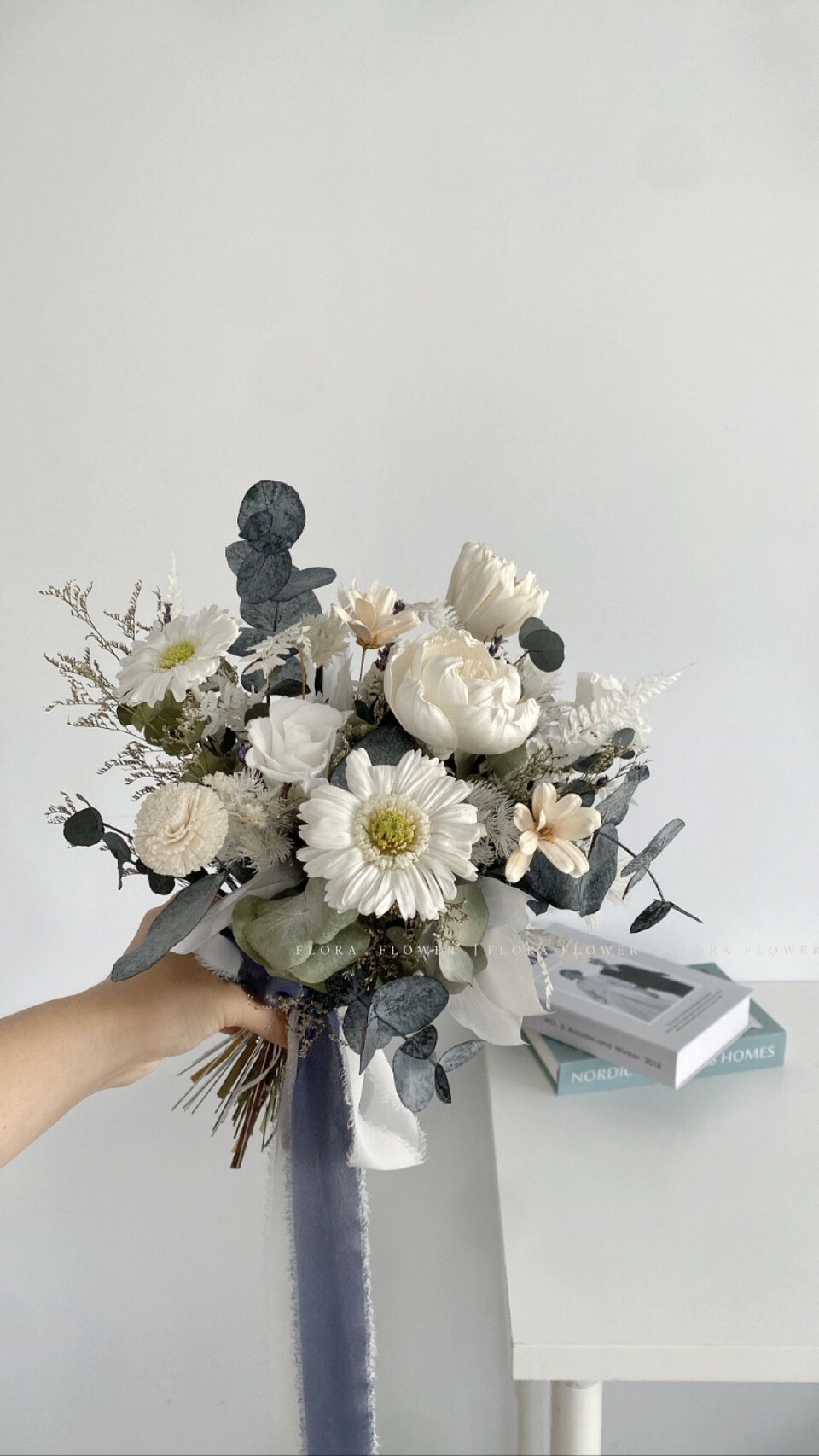 韓系永生捧花 - 冬日靜謐