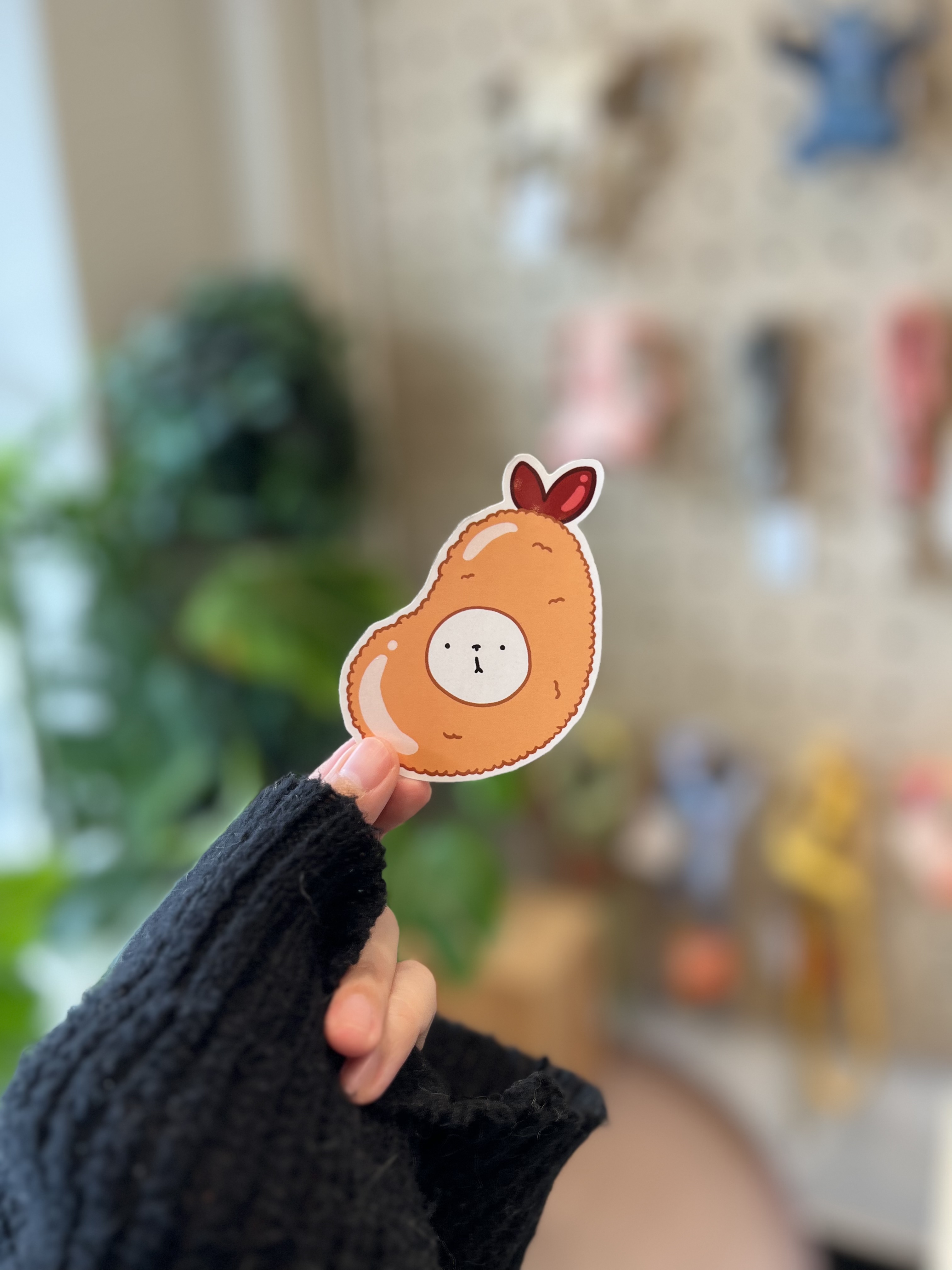 Ebi-fry Glossy Die-cut Sticker