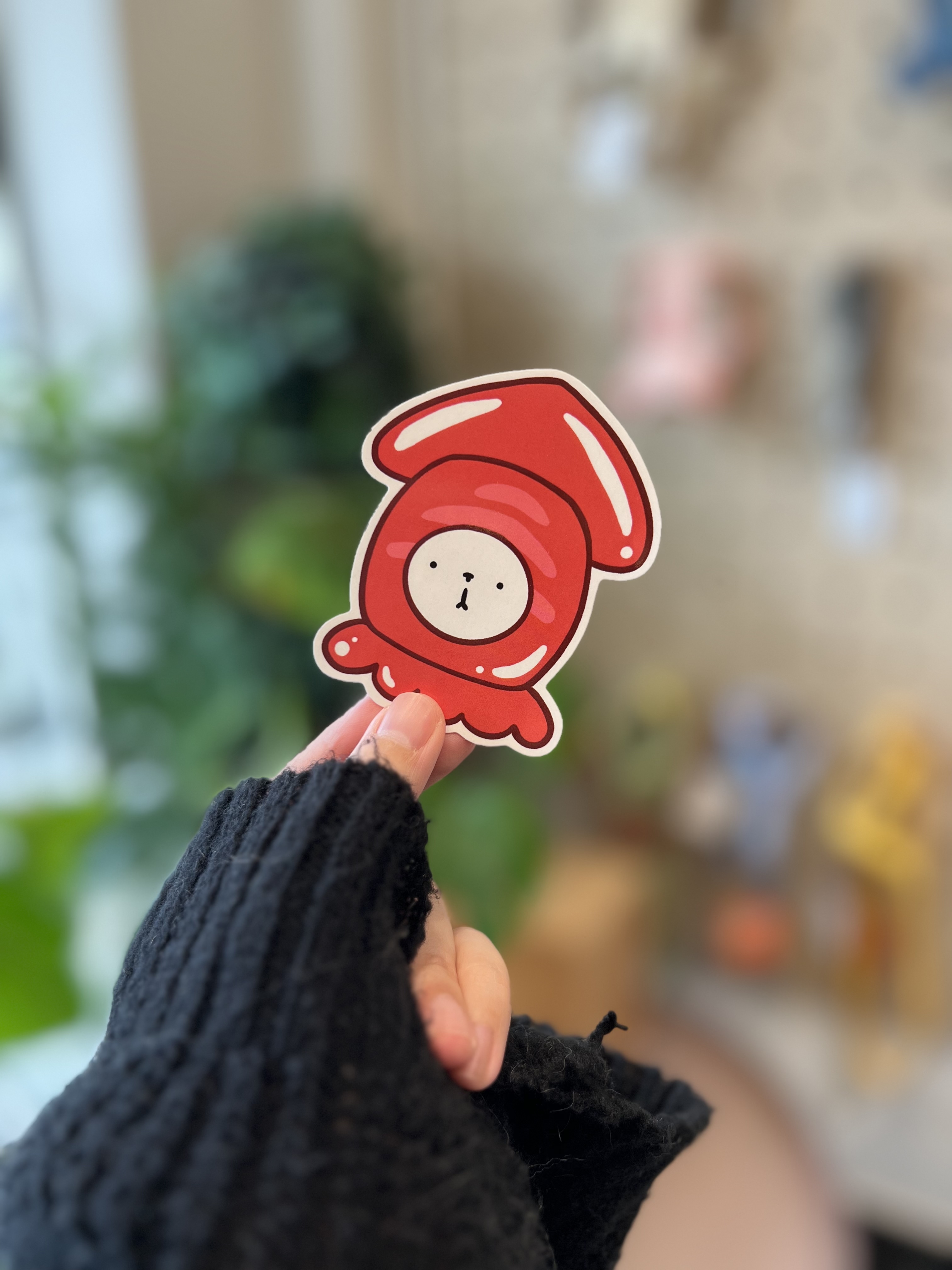 Ika Glossy Die-cut Sticker