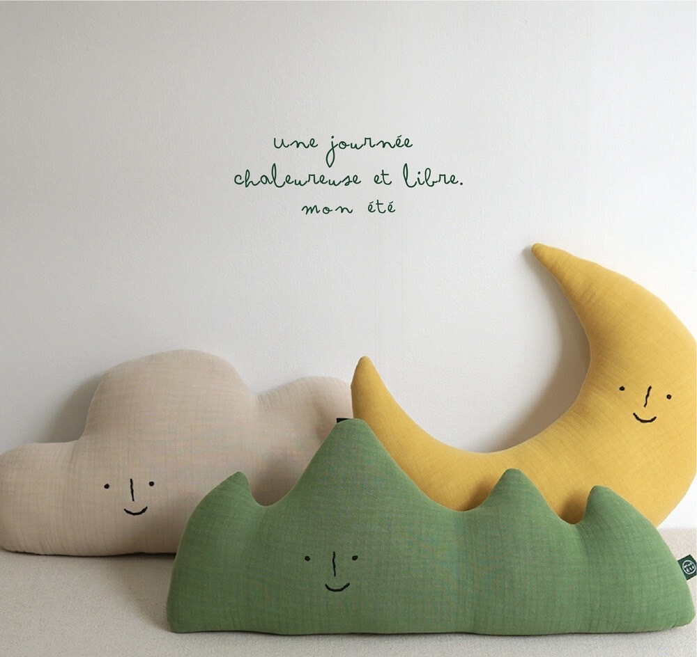 《1009》可愛表情刺繡抱枕