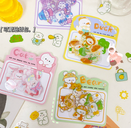 动物创意手账贴纸包（30张）