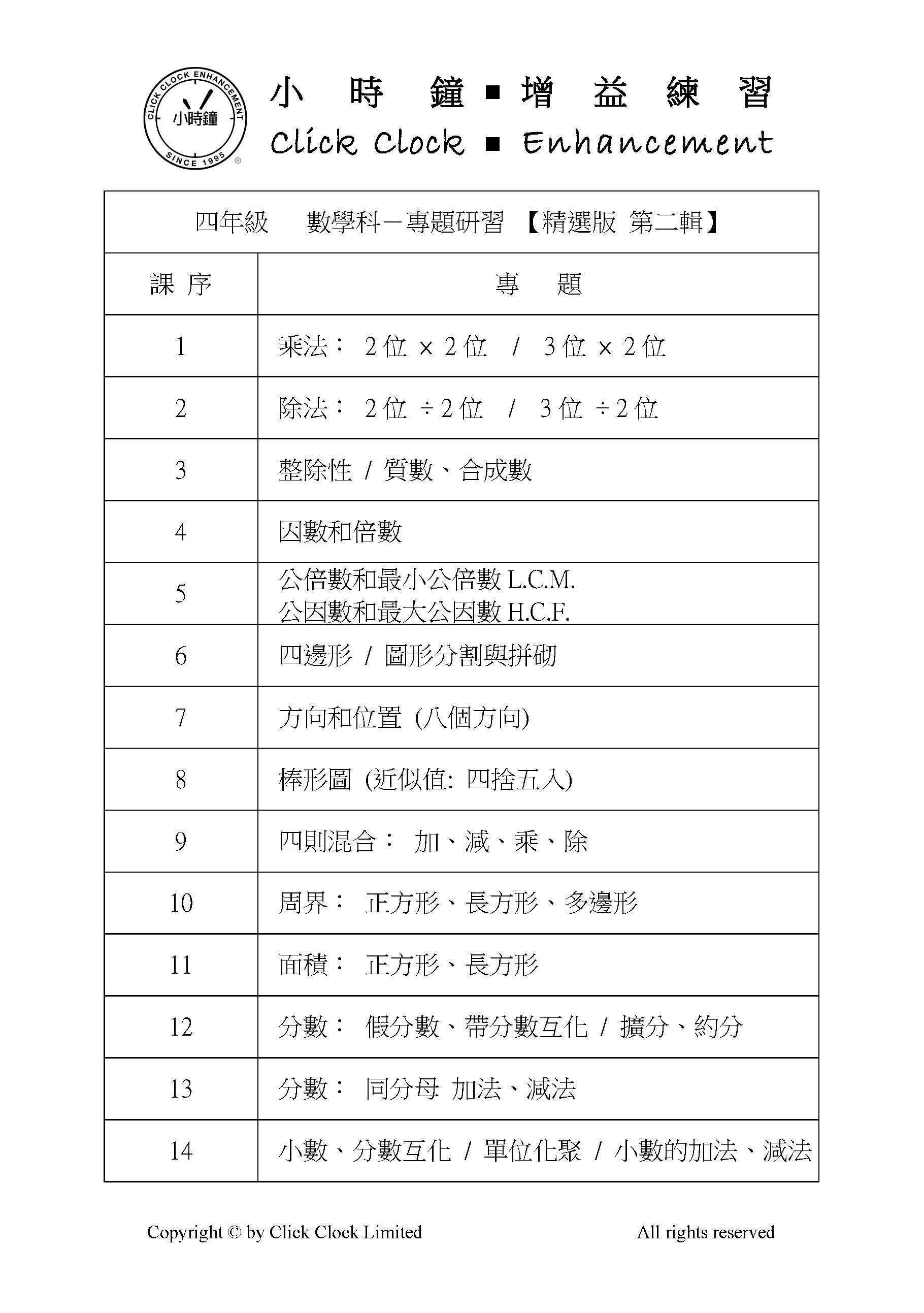 (PM C23)  P4 小學數學 專題研習 (精選版 第二輯) - 中文版本