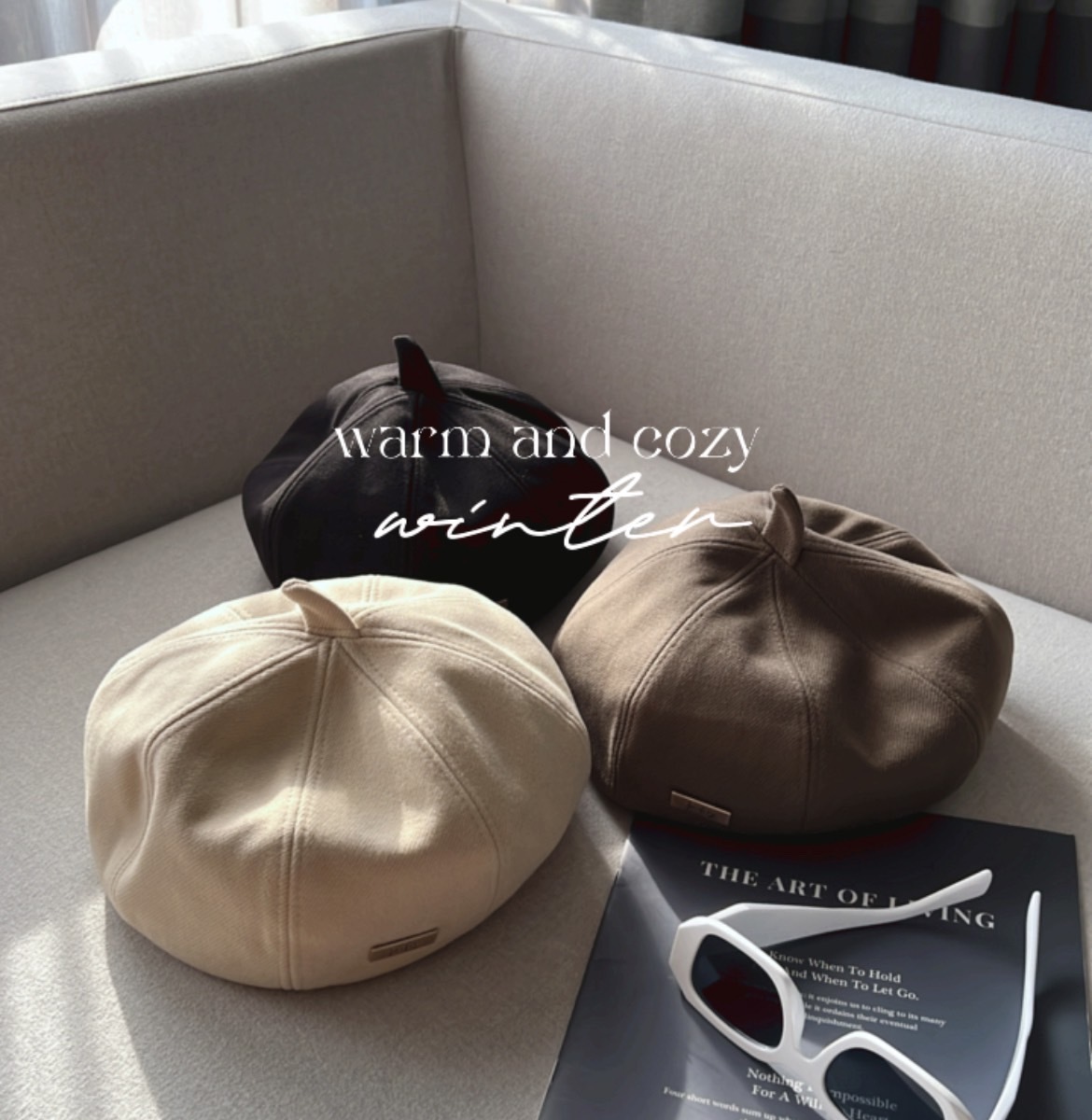 小鐵牌貝雷帽/四色