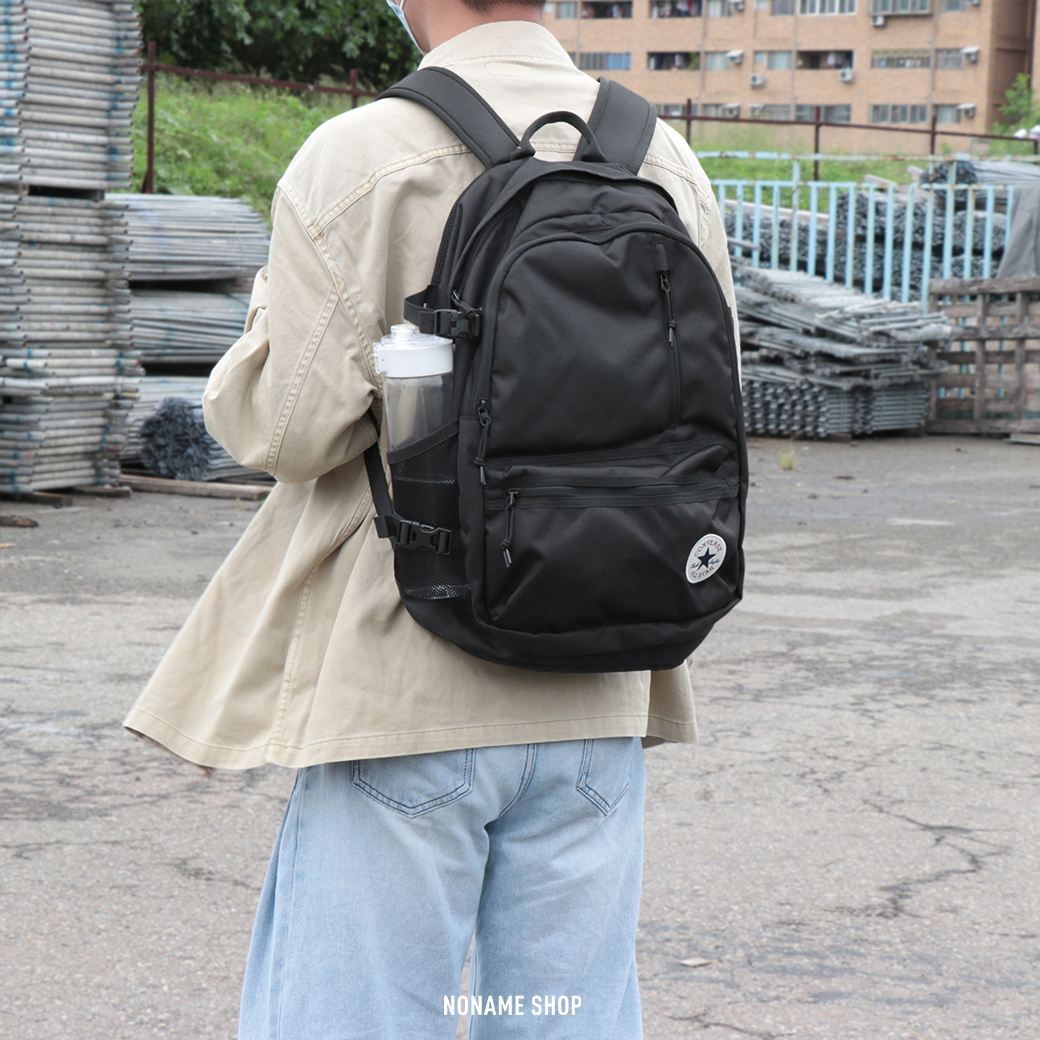 CONVERSE  All Star 電繡 Logo 後背包 黑/藍 兩色