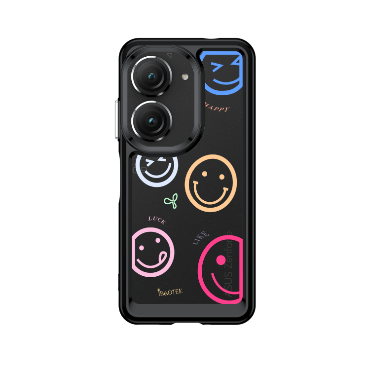 Asus ZenFone 9/10手機防摔殼繽紛笑臉
